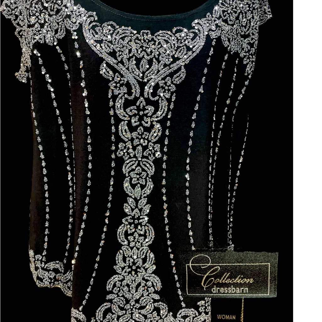 Black Sequin Shell.1980